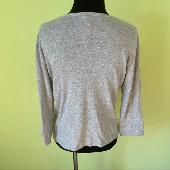 VINTAGE MICKEY & CO GRAY MICKEY MOUSE GRAPHIC L/S SHIRT SIZE MEDIUM - Picture 2 of 6